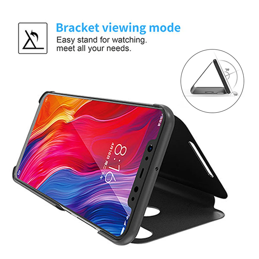 Зеркальный кожаный чехол для xiaomi redmi note 7 a чехлы телефонов xaomi red mi 7a note7 6 pro