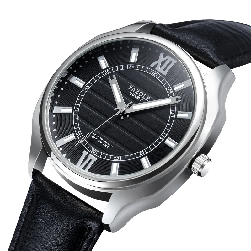 Часы reloj 2020 Yazole мужские наручные Модные деловые дизайнерские подарки для