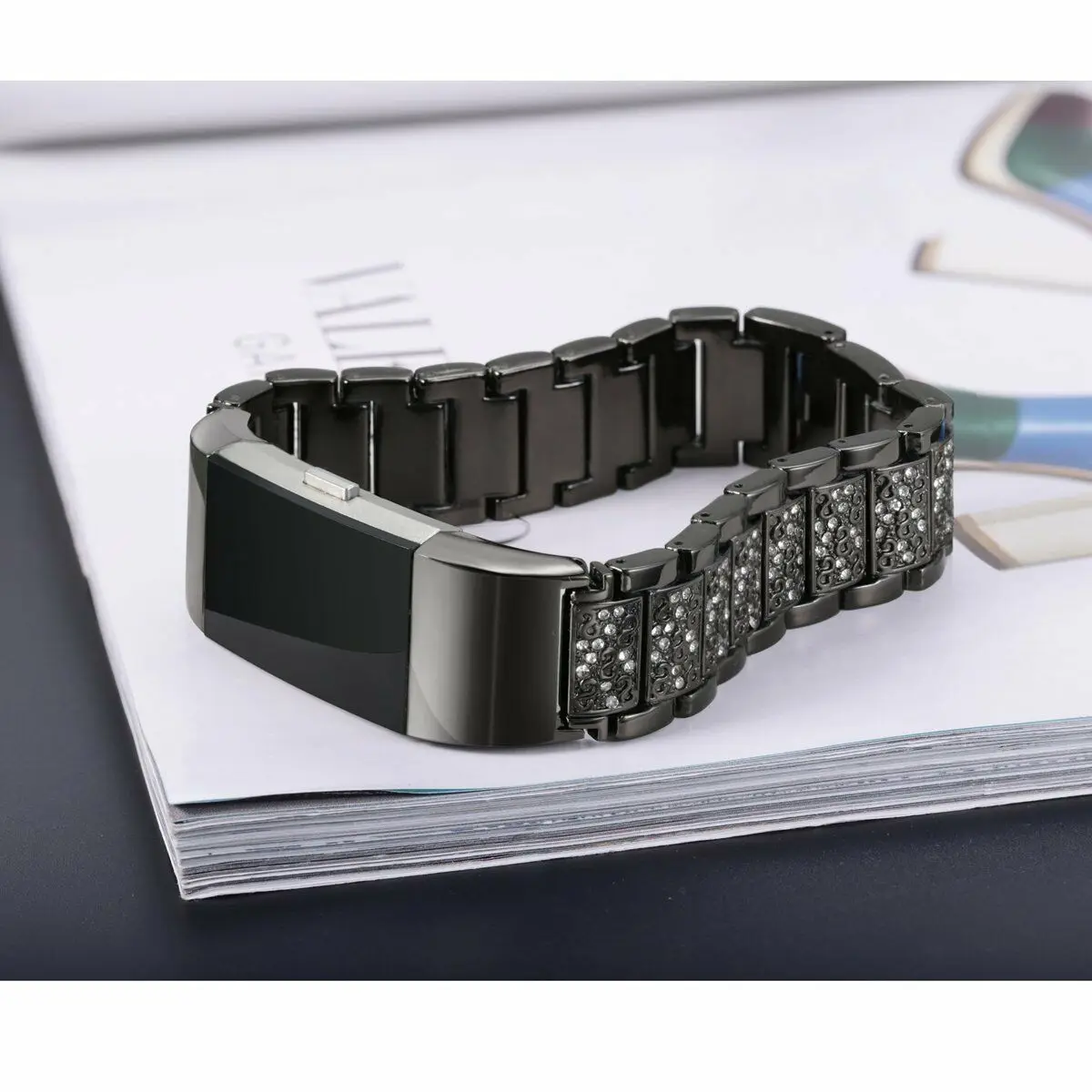 Ремешок для фитнес часов Fitbit Charge 2 женский браслет смарт розового и золотого