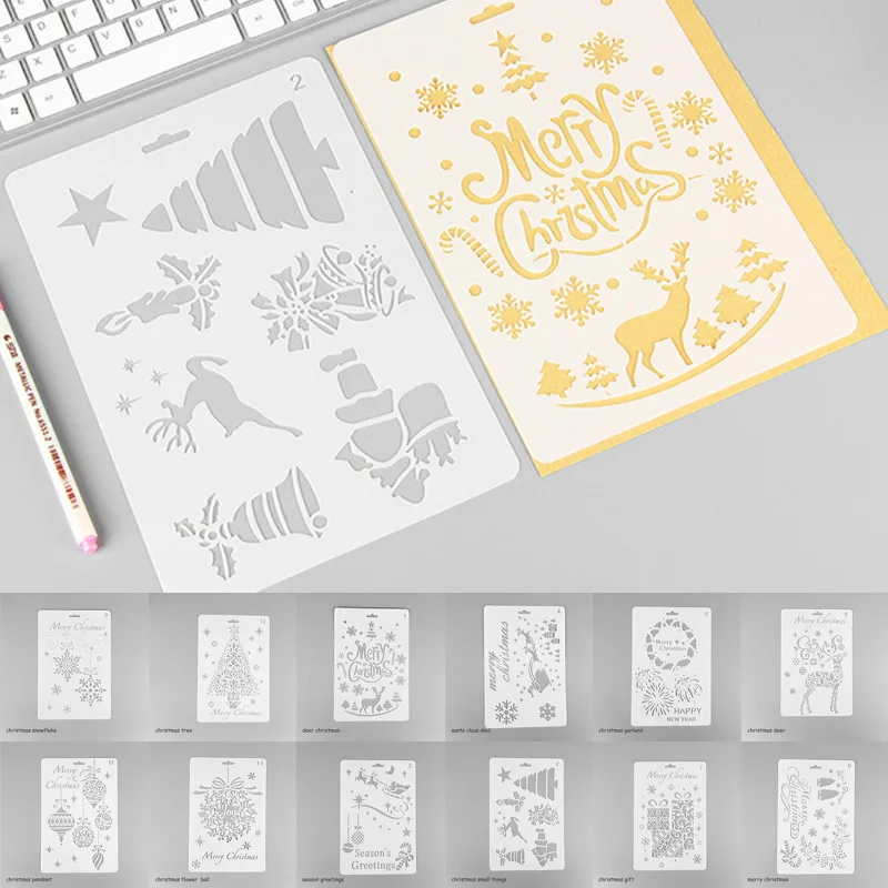 Ручной фотоальбом PP для рисования рождественские шаблоны школьные развивающие