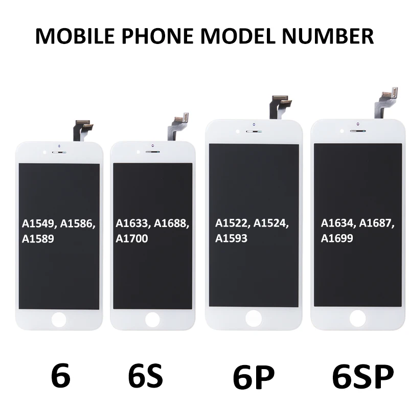1 шт. полный комплект ЖК-дисплей для iPhone 6G 6 Plus 6S ЖК-сенсорный экран с дигитайзером