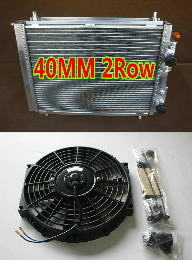 40 мм 2 рядный алюминиевый радиатор для Lancia Delta HF Integrale Evolution 8 в/16 В/EVO 2.0L 4WD TURBO MT 1987 1995