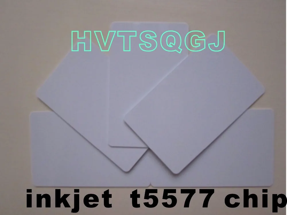 

500 шт. RFID 125 кГц струйный t5577 ПВХ смарт-ключ