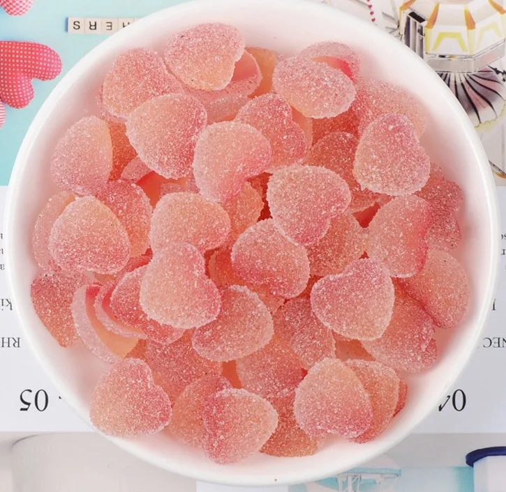 10 шт. Kawaii плоские резиновые кабошоны моделирование конфеты продукты милое в