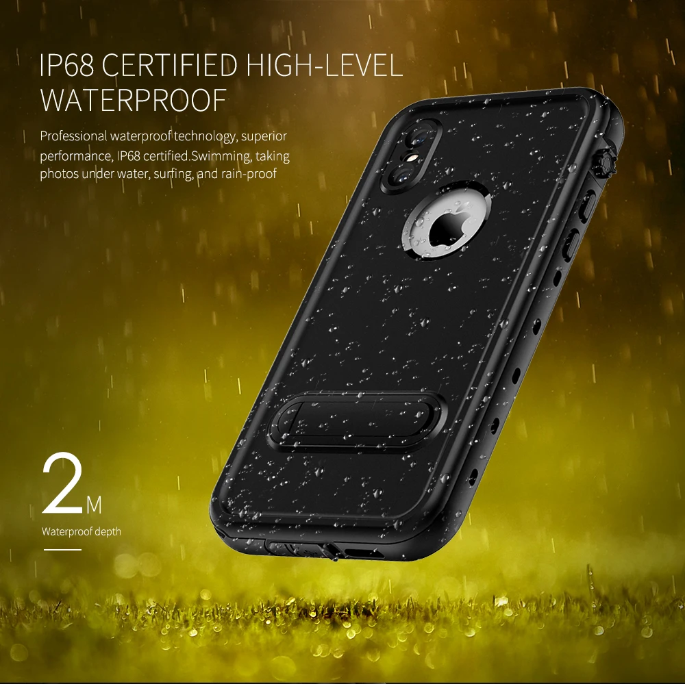 Original Red Pepper IP68 Waterproof Case for Apple iPhone XR Kickstand Shockproof Dust Proof Protective case XS Max | Мобильные