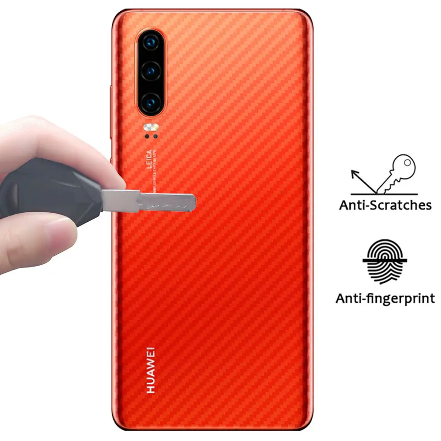 10 шт./лот для Huawei P30 Pro 3D задняя крышка из углеродного волокна защитная пленка Lite