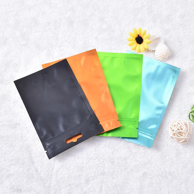 1 шт. плоский нижний металлический майлар Ziplock посылка сумки на молнии замок
