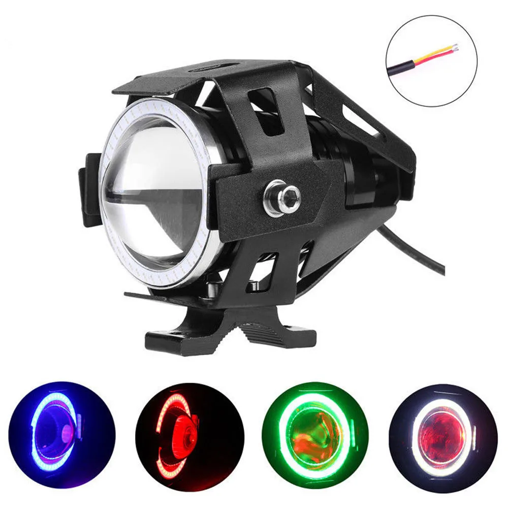 Farol moto белые мотоциклетные фары вспомогательная лампа U7 светодиодный прожектор