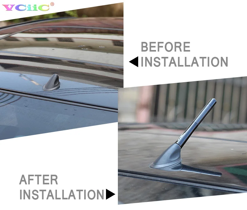 Автомобильный Стайлинг WRC углеродное волокно короткая антенна радио для Skoda Fibai VW