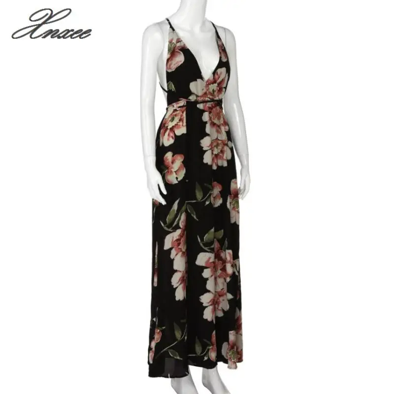 

Dress New Fashion Summer Sexy Boho Long Party Dress Beach Sundress Dress Women