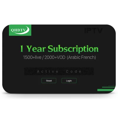 One Year QHDTV Высокое качество IP tv подписка QHD tv IUD tv SUB tv 3500 каналов Германия французский арабский швейный бельгийский IPTV для Smart tv Box Android - Цвет: One Year QHDTV