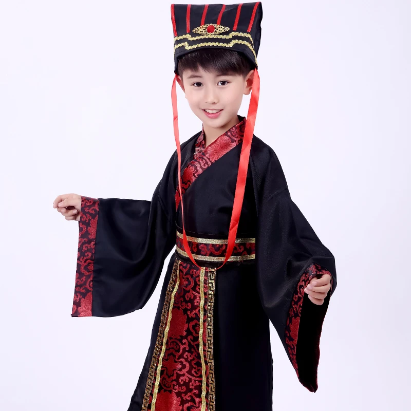 Танцевальный костюм для мальчиков Hanfu Китайская национальная одежда выступлений