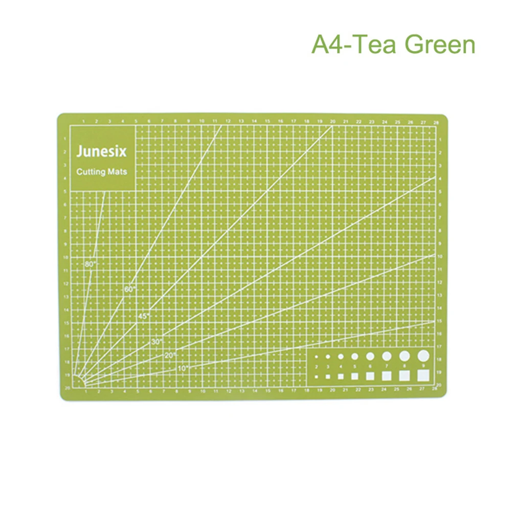A4 Tea Green А3 А4 ПВХ самовосhealing вающийся коврик для резки крафт стеганая сетка линии печатная доска PAK55 - Цвет: A4 Tea Green