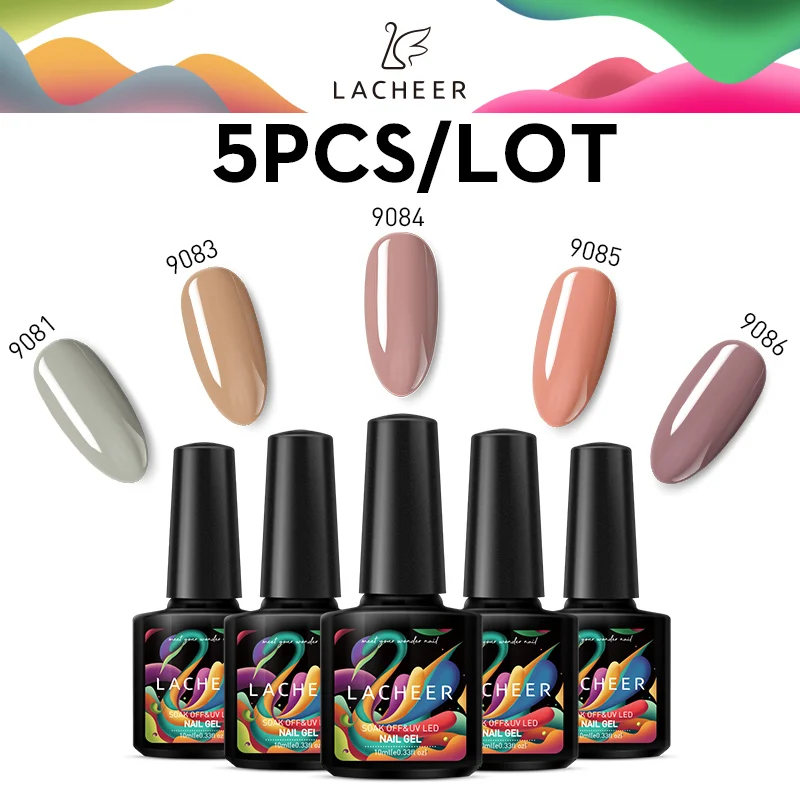 Серия Lacheer Blue Color Гель-лак для ногтей Гибридный набор маникюра Полупостоянный