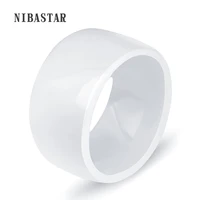 popular unisex jewelry ring with standard usa size 6 11 luxury white broad ceramic accessories rings for party design