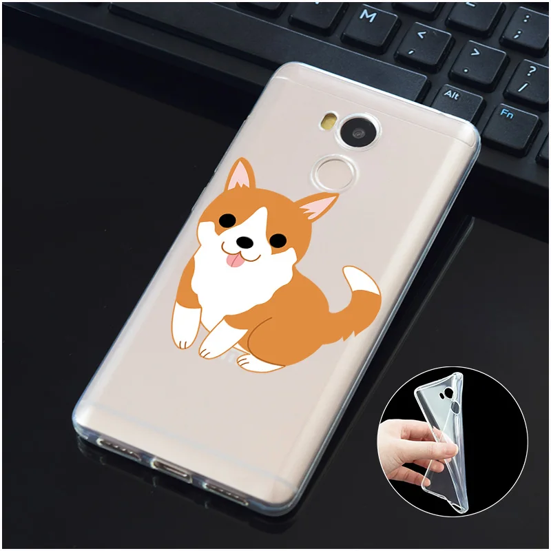 DREAMFOX M495 Funny Welsh Corgi Soft TPU Silicone Case Cover For Xiaomi Redmi Note 3 4 5 Plus 3S 4A 4X 5A Pro Global |