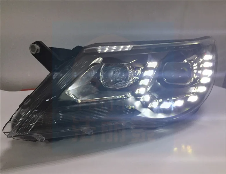 Fett светильник s для VW Tiguan светодиодный 2013-2015 головной DRL Дневной ходовой Bi-Xenon HID