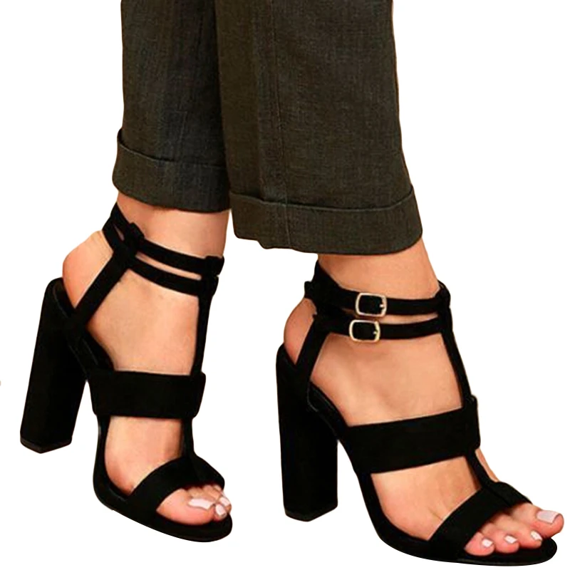 2018 новые сексуальные замшевые сандалии для женщин на тонком высоком каблуке 9 см