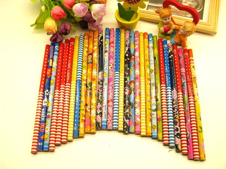 Супер дешевые канцелярские товары 25 шт./лот зеленый цветок дети чтобы писать