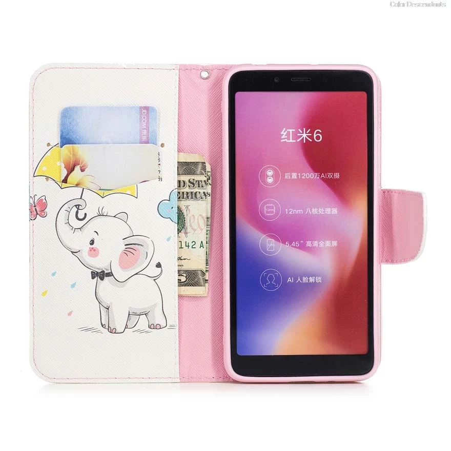 Чехол с откидной крышкой для Xiaomi Redmi 6A A6 Redmi6A накладка на заднюю панель отделением