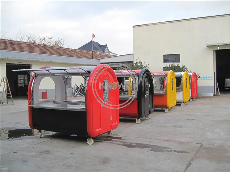 4 Wheels Mobile Ice Cream Food Cart 2m long Street Fast Vending Trailer Hot Dog Coffee Snack Truck | Бытовая техника