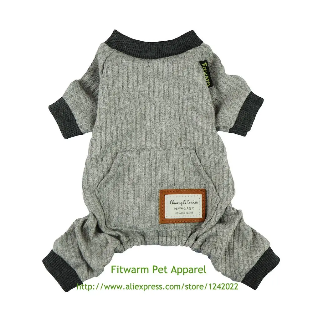 Легкая трикотажная удобная одежда для домашних животных Fitwarm пижама собак