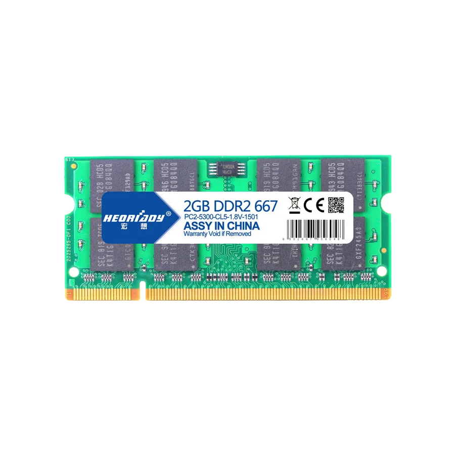 Heoriady DDR2 2 ГБ 667 мГц/800 мГц PC2 5300 6400 памяти для ноутбука Оперативная память memoria