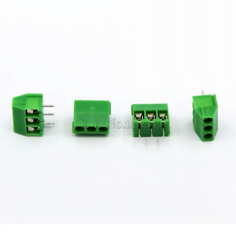 10 шт. 3 5 мм 3pin разъем клеммной колодки для печатной платы|screw terminal block connector|terminal