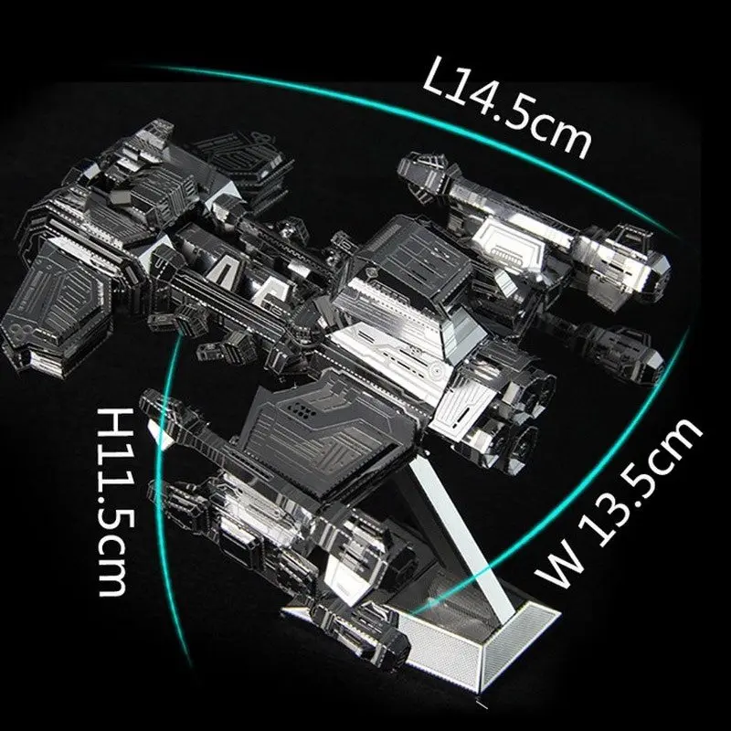 

Picture Kingdom 3D Metal Puzzle Star Craft Terran Battlecruiser Star Warship Model PJ-198 DIY 3D Laser Cut Jigsaw Toys