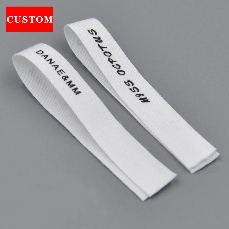 factory customized made garment washing label white cotton clothing printed personalized labels sewing accessories | Дом и сад