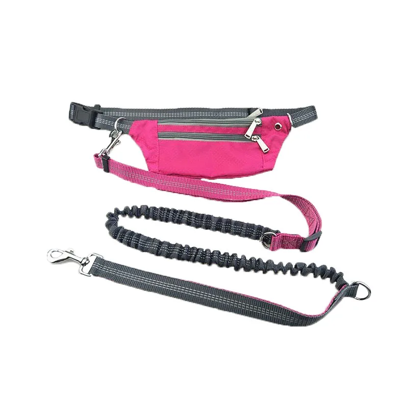 Поводки для собак ремни на талии водонепроницаемые карманы бега поводки цепь
