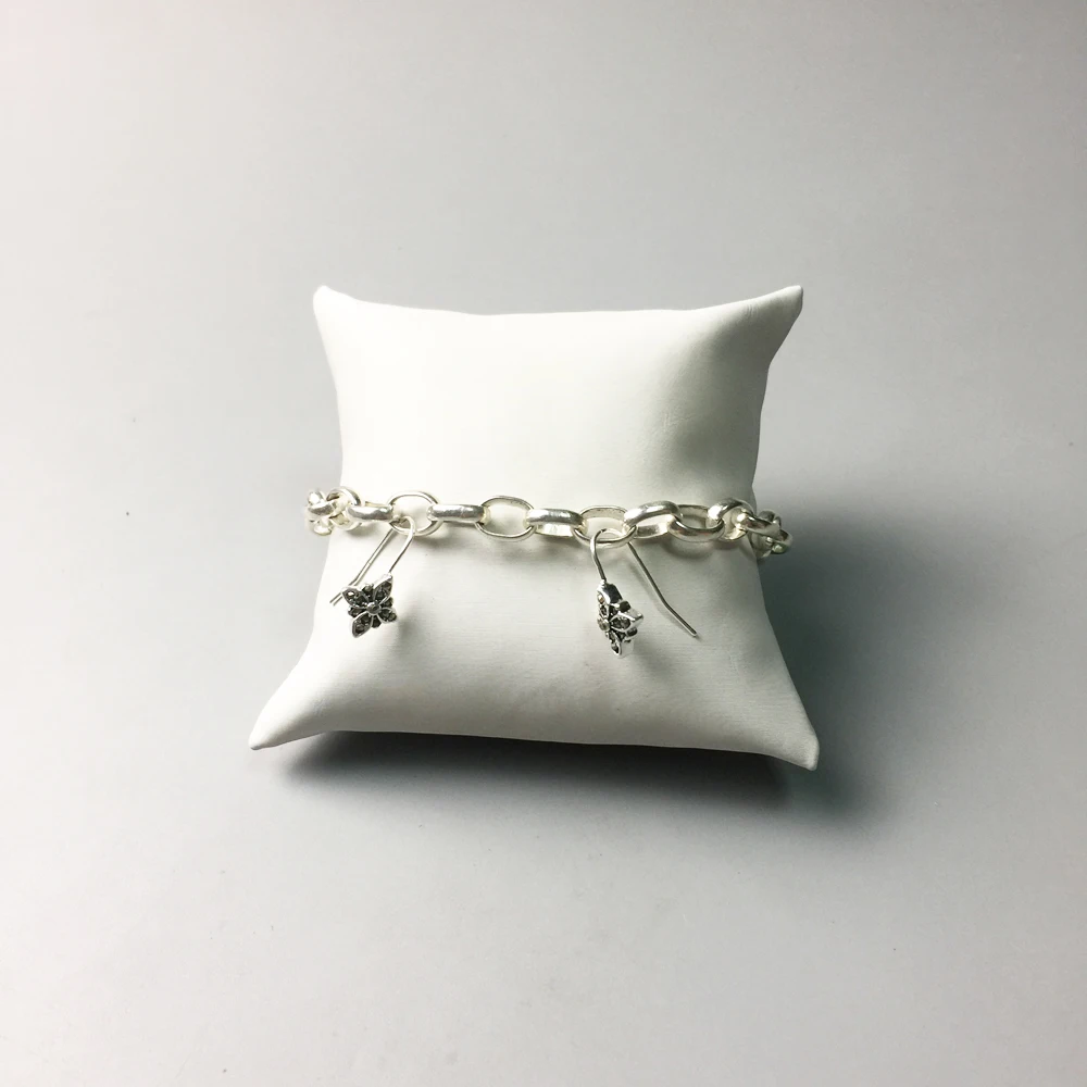 Серьги гвоздики Marcasite с цветком новинка весны 2019 Стерлинговое Серебро 925 пробы
