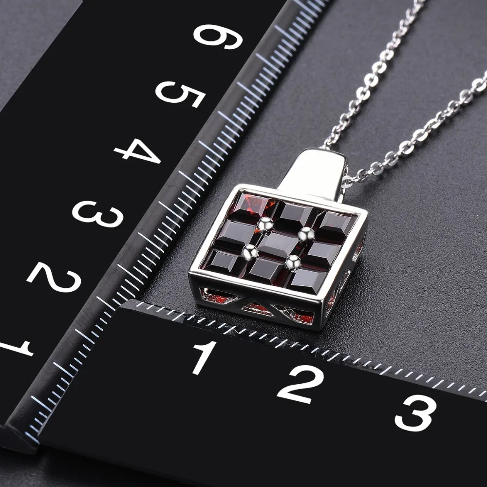 Hutang 4.32ct гранатовый кулон натуральный камень серебро 925 цепочки и ожерелья изысканные украшения классический дизайн для женщин девочек велик