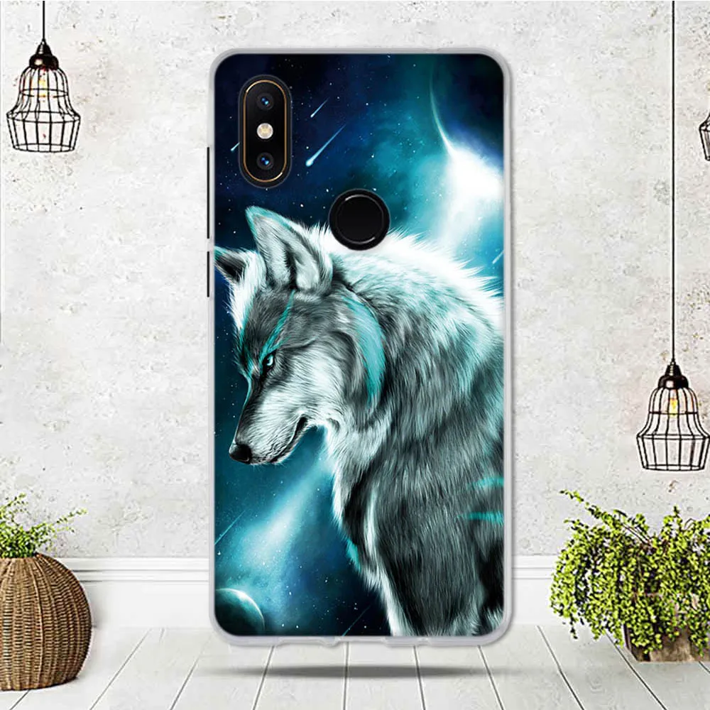 Принципиально для Xiaomi mi Mix 2 S Чехол Мягкий силиконовый чехол из ТПУ с изображением