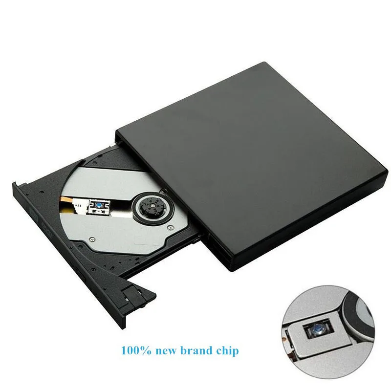 Внешний Usb 2 0 Cd Dvd Rom проигрыватель оптический привод горелка ридер рекордер для