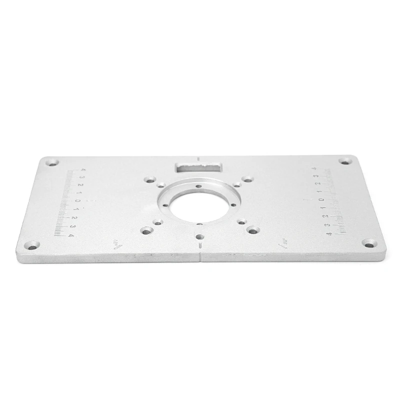700C Aluminum Router Table Insert Plate + 4 Rings Screws For Woodworking Benches | Инструменты