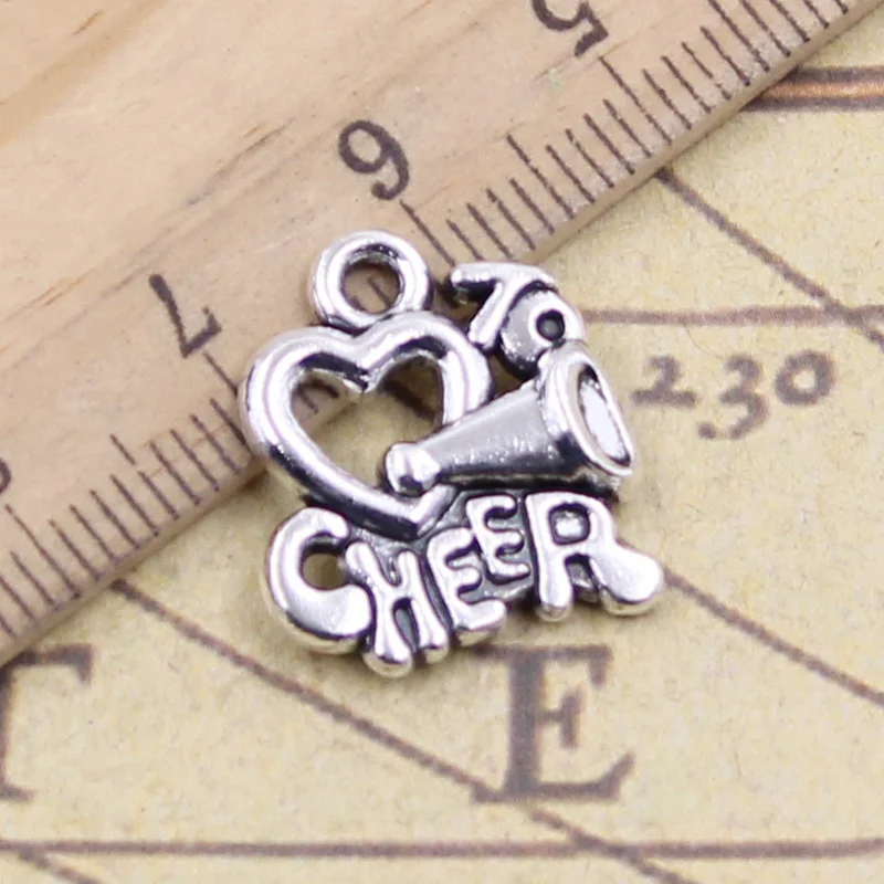 15 шт. Подвески Love To Cheer Черлидинга 17x16 мм тибетские кулоны рукоделие антикварные