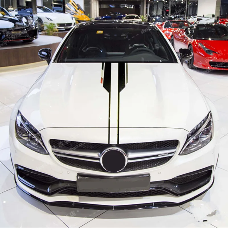 Головной крюк параллельная линия наклейка для Volkswagen CC Jette BMW Benz Audi A4L A6L Mazda 3 6 Atenza