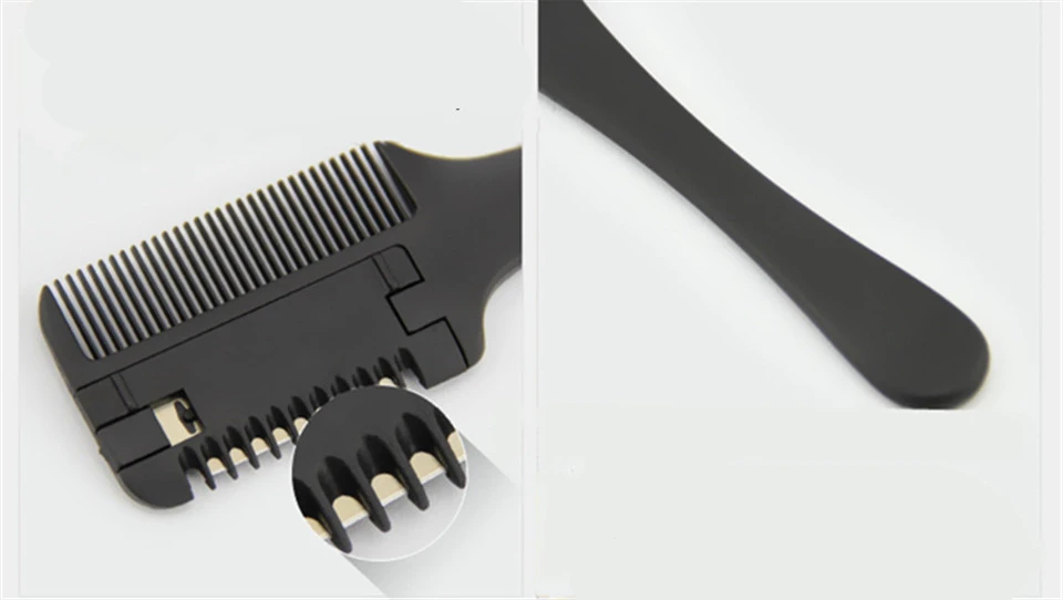 1 шт. качественная профессиональная расческа для бритвы черная ручка стрижки