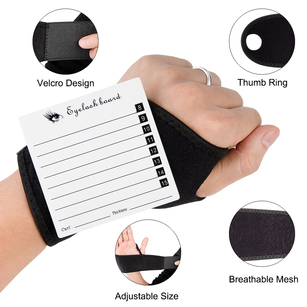 1 комплект поддон для ресниц с ремнем акриловый наращивания подставка клея