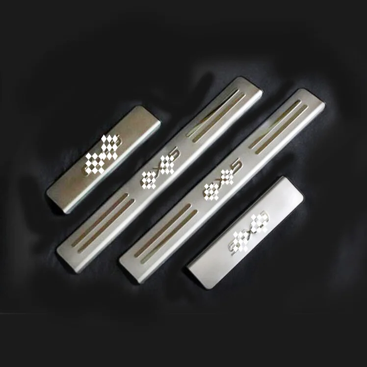 4 шт./компл. автомобильные аксессуары из нержавеющей стали Накладка на порог