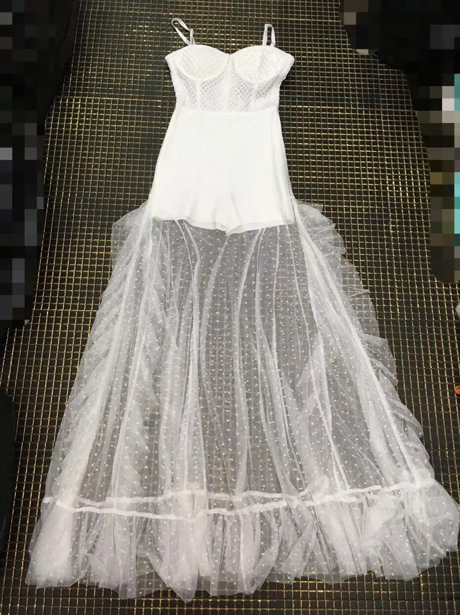 Высокое качество белый цвет без застежки с кружевным плетением вырезами из