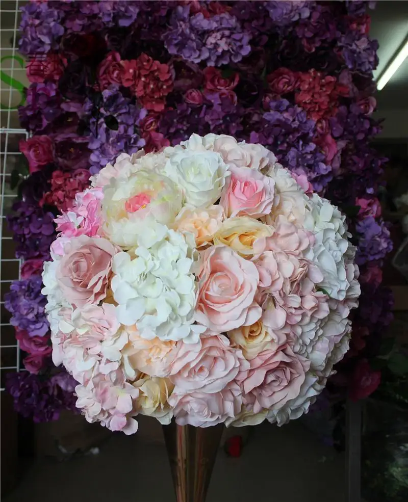 SPR микс розовый цвет шампанского искусственные розы свадебные цветы настенный