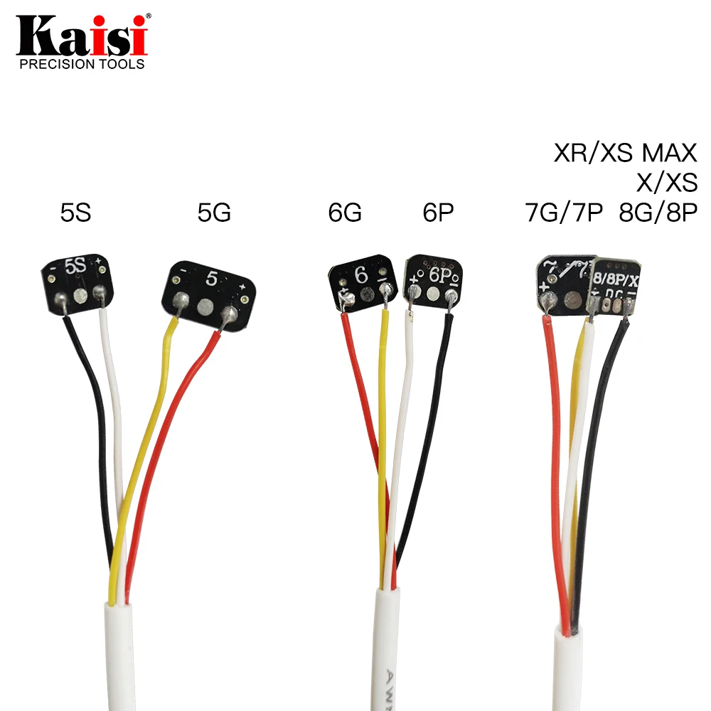 Kaisi Тестовый Кабель для iPhone XS/Max/XR/8/8 P/7/7 P/6/6 S/6SP/5S/5 инструмент для обнаружения неисправностей телефона с зажимом типа «крокодил»