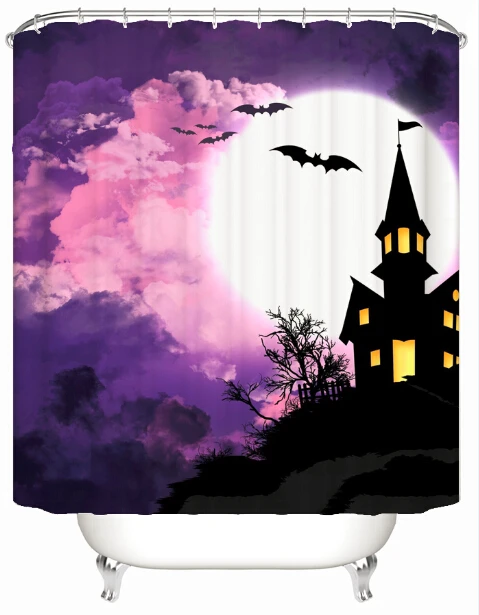 Хэллоуин Луна замок дерево декоративная Водонепроницаемая муiltfunction ткань