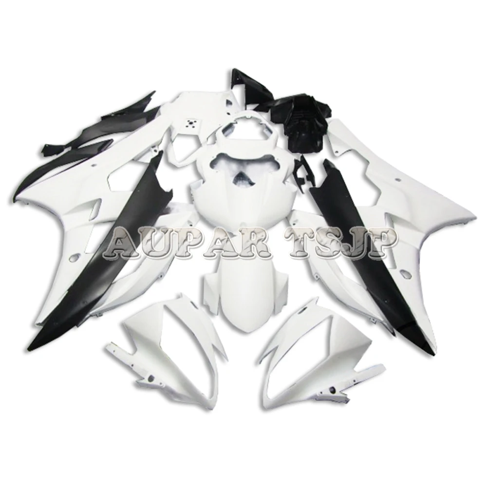 

White Cowlings Fit For Yamaha 2006 2007 YZF-600 R6 06 07 Sportbike Injection Plastic Pieces Motorcycle Covers