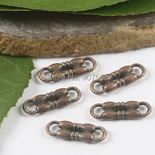 

100pcs copper-tone crafted bar connectors H2111