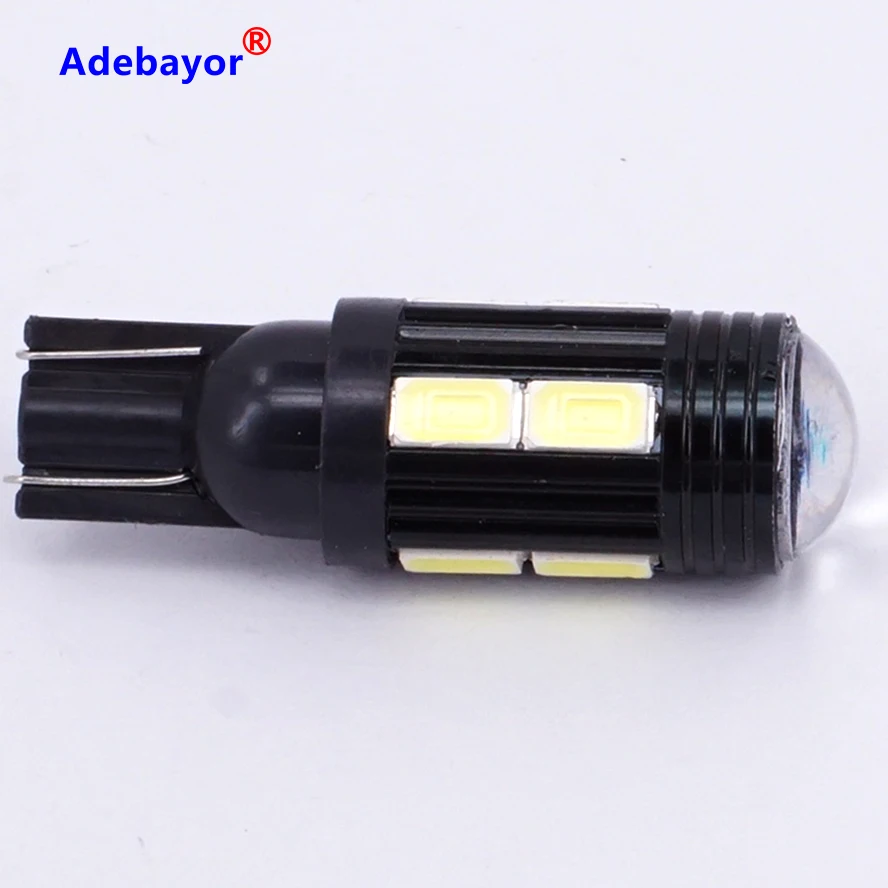 2 шт. T10 194 W5W 10 SMD 5630 LED двери автомобиля Номерной знак лампа теплоотвод Авто