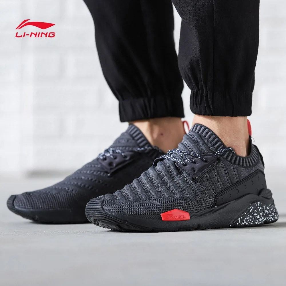 Мужские беговые кроссовки Li Ning легкие дышащие для прогулок бега отдыха GLKM065