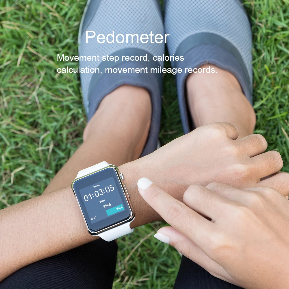 0 мг! A1 Смарт часы для мужчин Android телефон Apple Watch Поддержка 2G Sim TF карта 0.3MP камера